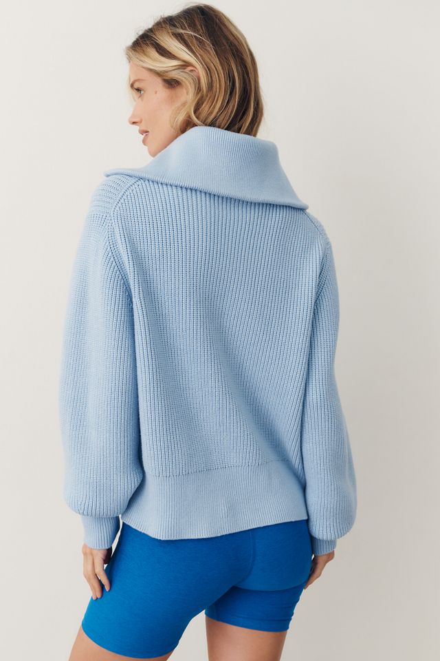 Varley Maura Half-Zip Rib Knit Sweater #3