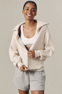 Varley Enrico Ribbed Knit Jacket