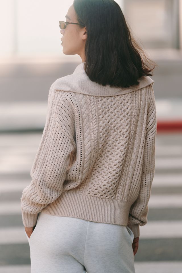 Varley Camello Long-Sleeve Wool Blend Top #1