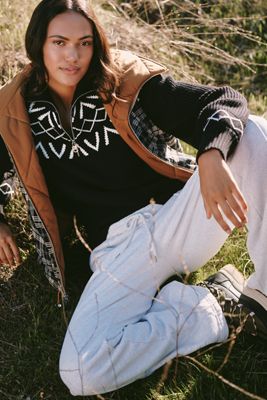 Varley Sigrid Fairisle Half-Zip Sweater