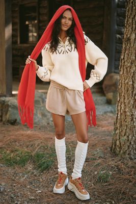 Varley Sigrid Fairisle Half-Zip Sweater