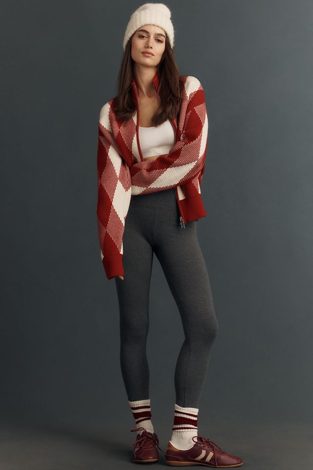 Varley Karina Jacquard Knit Zip-Up Top #3