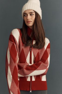 Varley Liliana Short-Sleeve Front-Zip Knit Top | Anthropologie