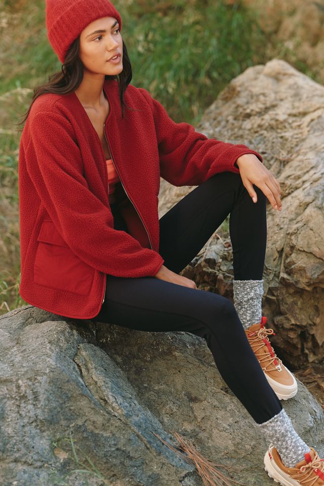 Varley Marina Collarless Fleece Jacket #1