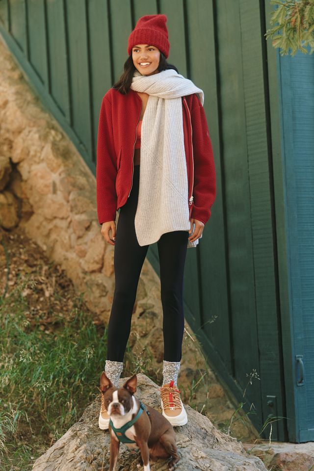 Varley Marina Collarless Fleece Jacket #3