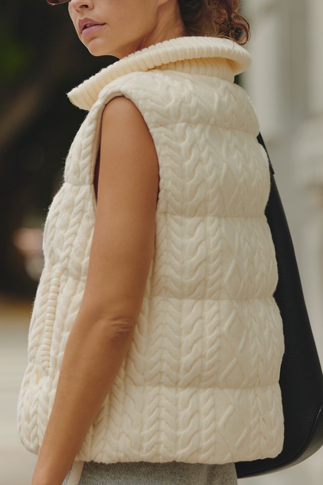 Varley Irina Cable-Knit Gilet Vest #1