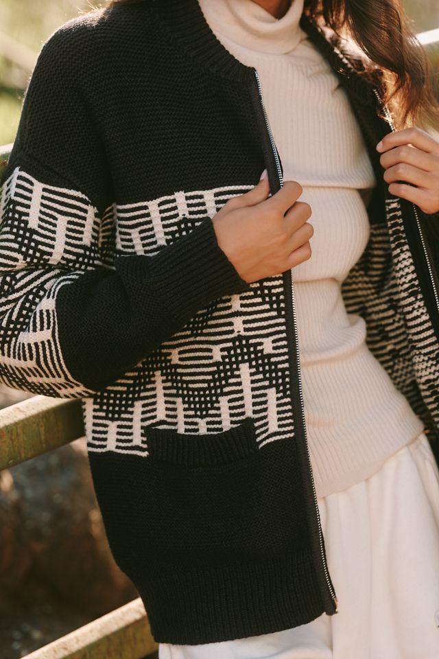 Varley Linnea Fairisle Knit Jacket #2