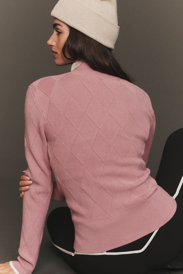 (取寄) バーリー レディース ジップ スルー ニット Varley women Barthe Zip Through Knit Mauve Orchid Varley Barthe Zip-Through Knit Jacket | Anthropologie