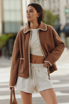 Varley Ruiko Zip-Up Fleece Jacket | Anthropologie