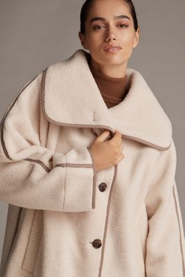 Pilcro Wool Blend Hooded Duffle Coat | Anthropologie