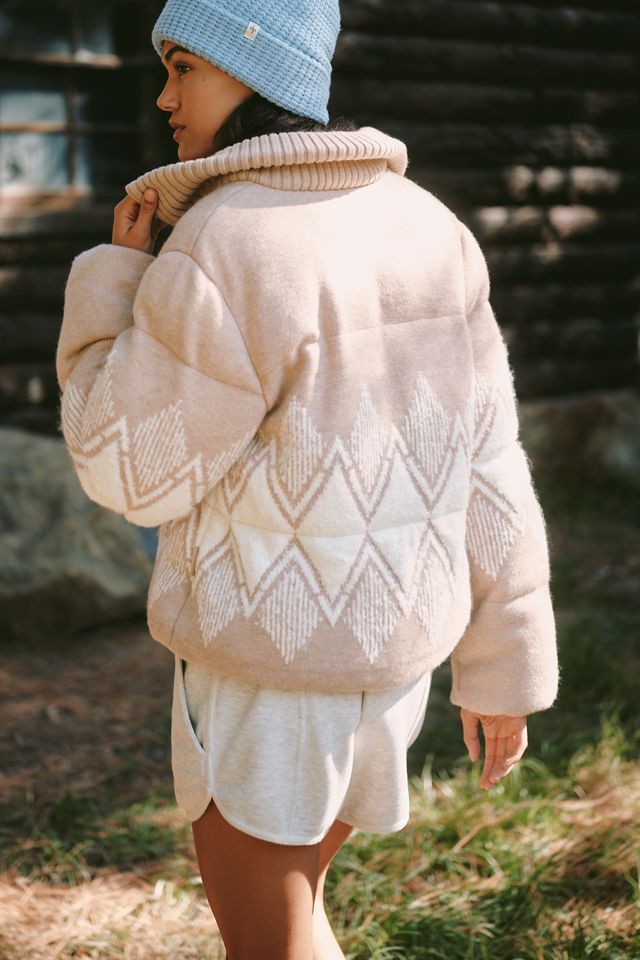 Varley Belinda Knit Puffer Jacket #2