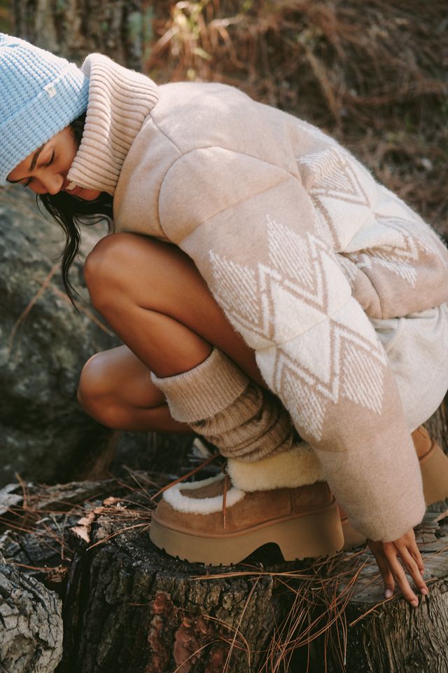 Varley Belinda Knit Puffer Jacket #3