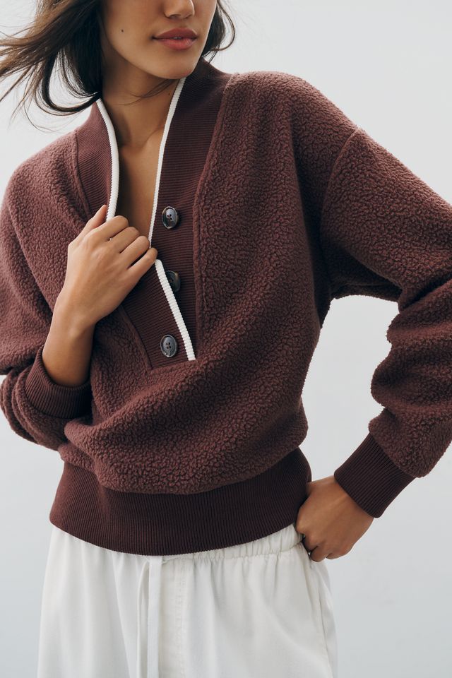 Varley Brenna Fleece Henley Pullover #2