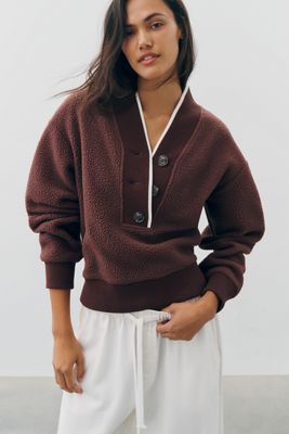 Varley Brenna Fleece Henley Pullover