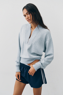 Varley Sally Quarter-Zip Pullover Sweatshirt by Anthropologie