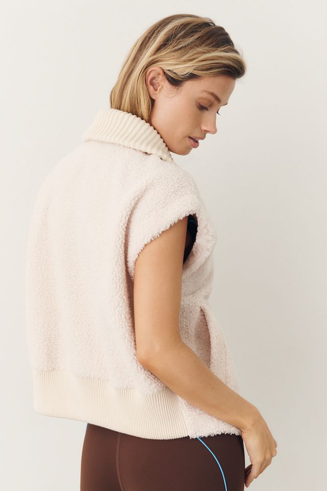 Varley Dominic Faux Shearling Vest #3