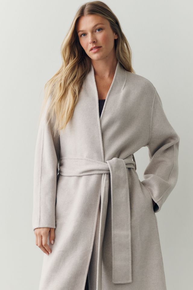 Varley Felice Wool Blend Belted Coat  #3