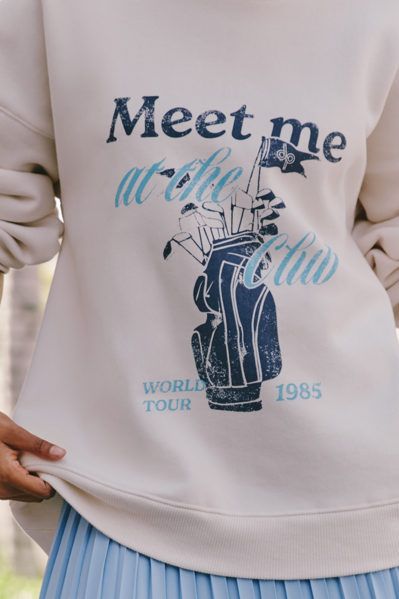 Daily Practice Flower Cart Crew-Neck Pullover