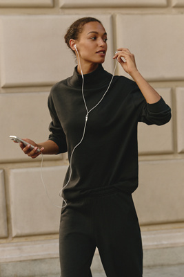 Back When 100% Cotton Mock-Neck Pullover | Anthropologie