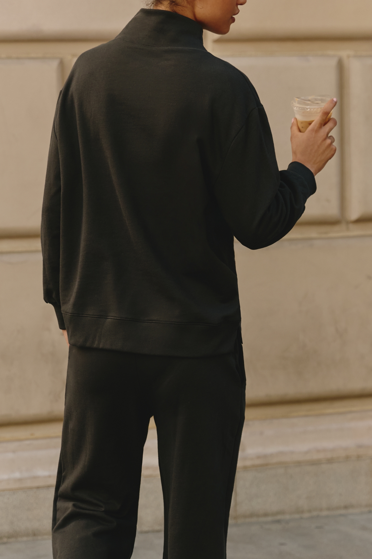 Back When 100% Cotton Mock-Neck Pullover