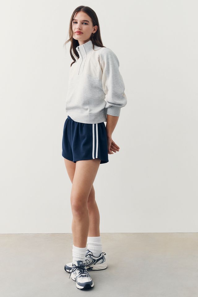 Daily Practice Mixed Media Quarter-Zip Jacket #1