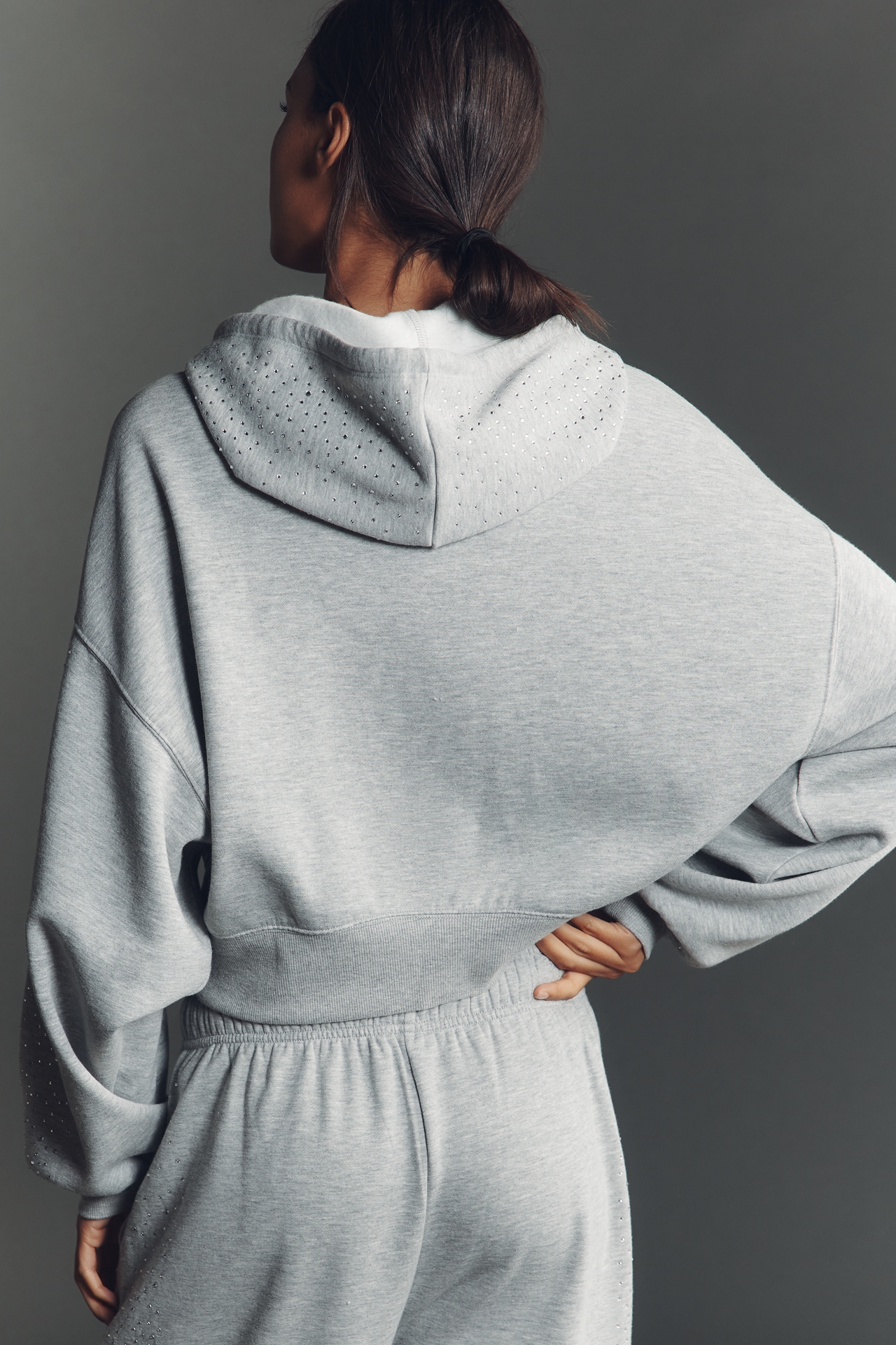 Daily Practice Lace Hooded Sweatshirt