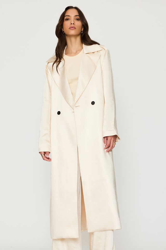 4th & Reckless Shelby Satin Trench Coat #3