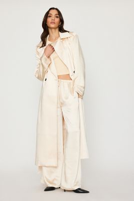 4th & Reckless Shelby Satin Trench Coat