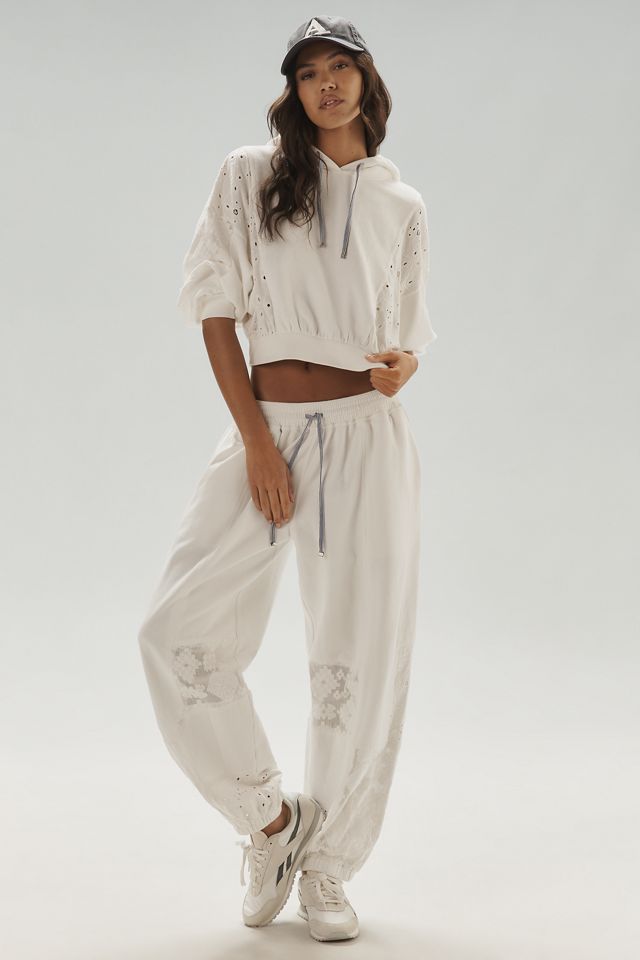 Daily Practice Rhythmic Lace Mesh Hooded Sweatshirt #2