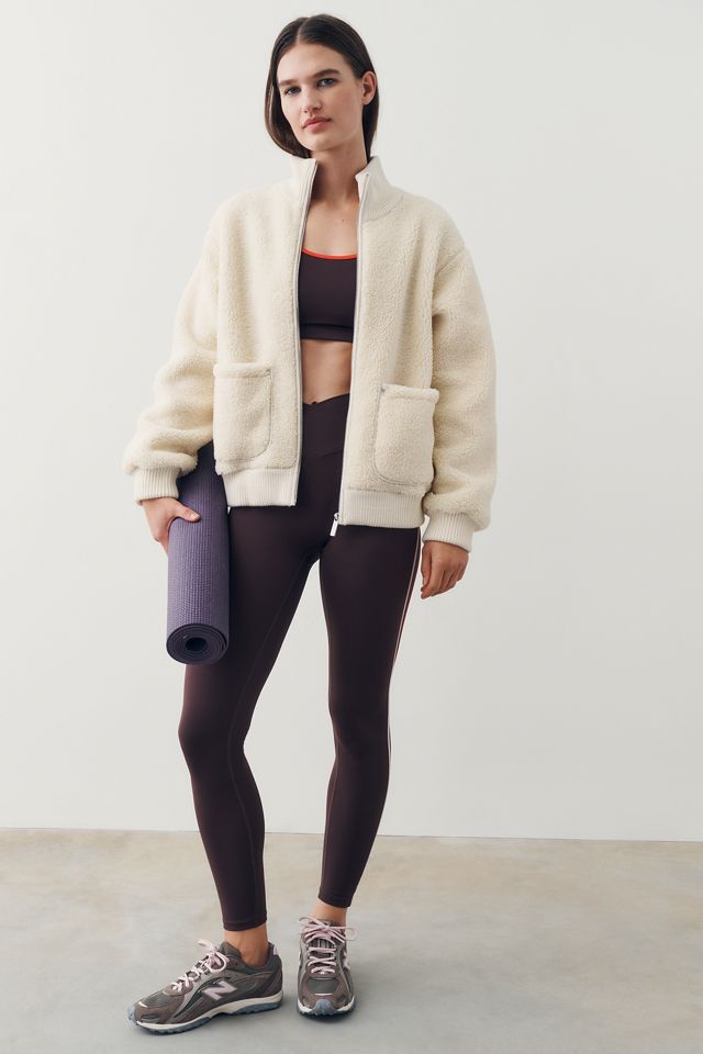 Sweaty Betty Fleece Ribbed Jacket #1