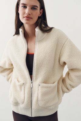 Sweaty Betty Fleece Ribbed Jacket