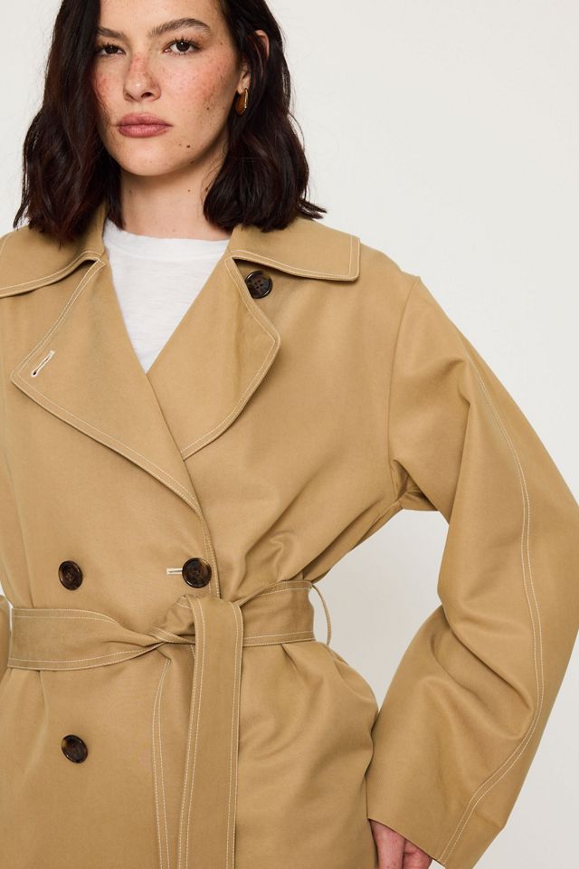 Abrigo Trench Corto Maddox de Varley #2