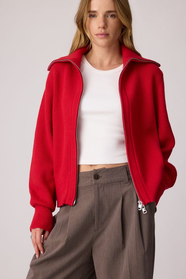 Varley Enrico Zip-Front Knit Jacket #1