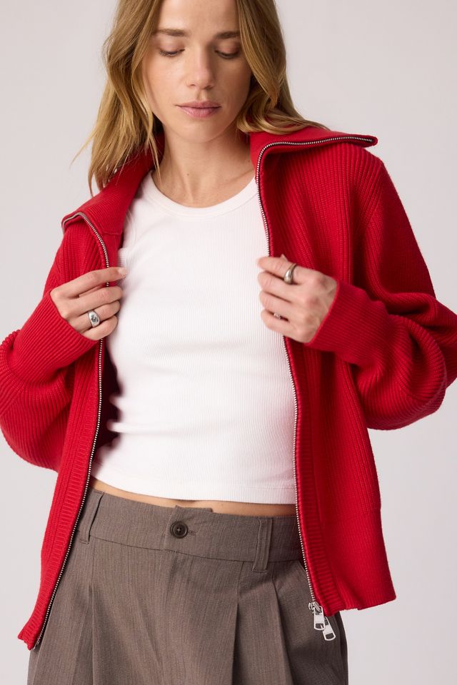 Varley Enrico Zip-Front Knit Jacket #3
