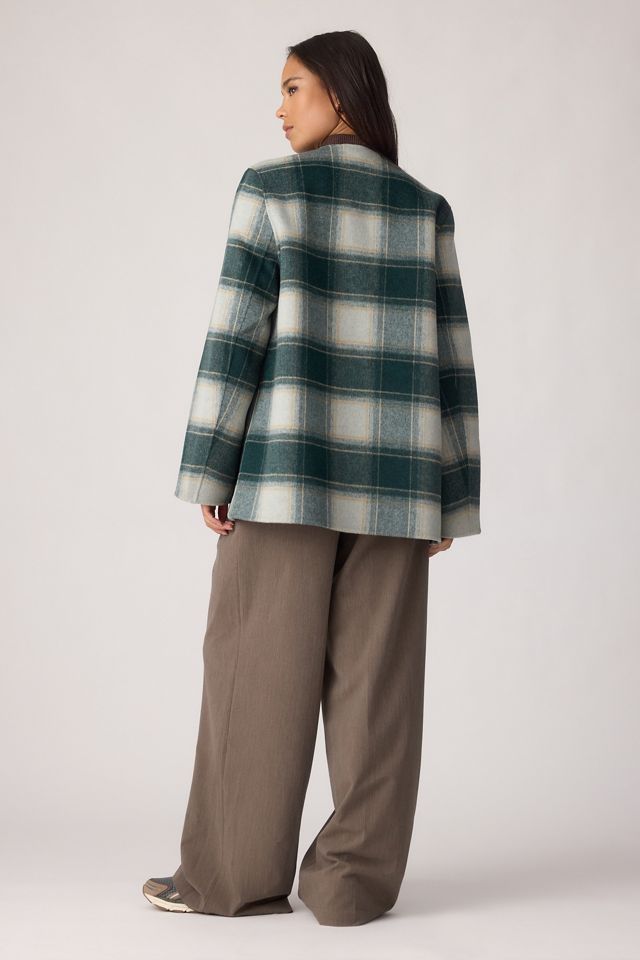 Varley Alderton Check Scarf Coat #5