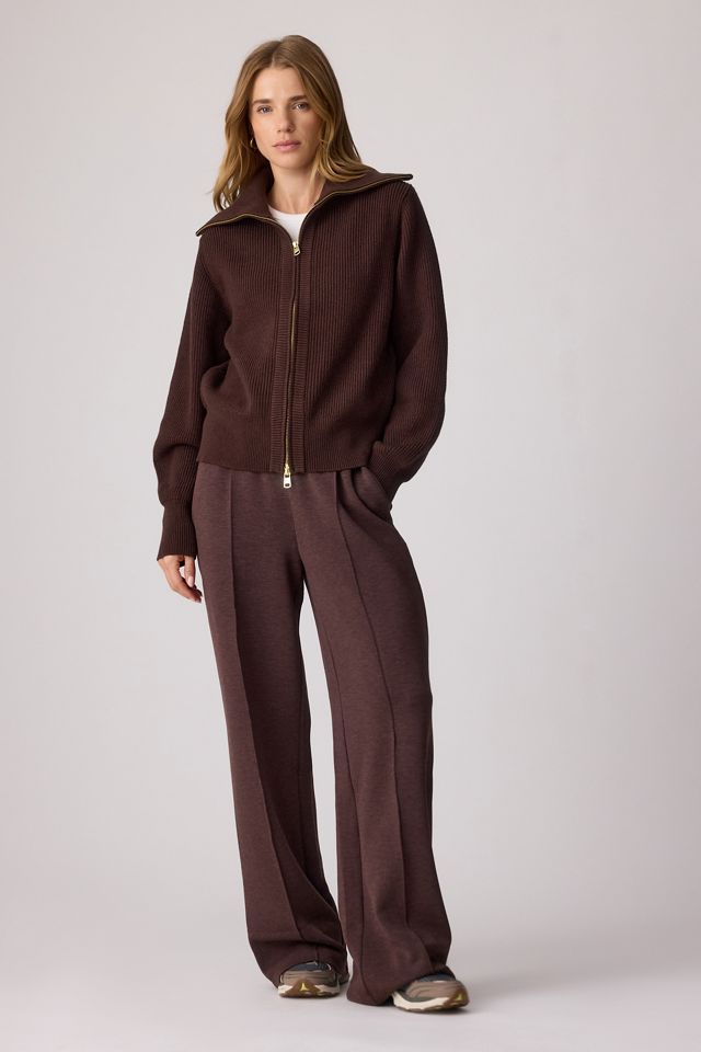 Varley Enrico Zip-Front Knit Jacket #1