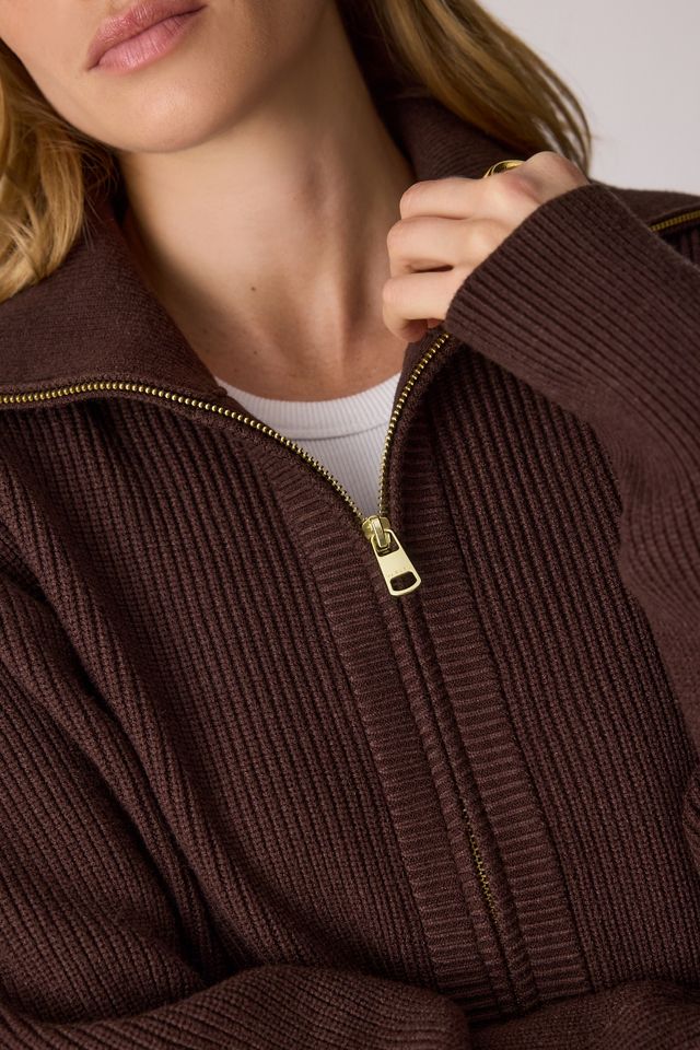 Varley Enrico Zip-Front Knit Jacket #3