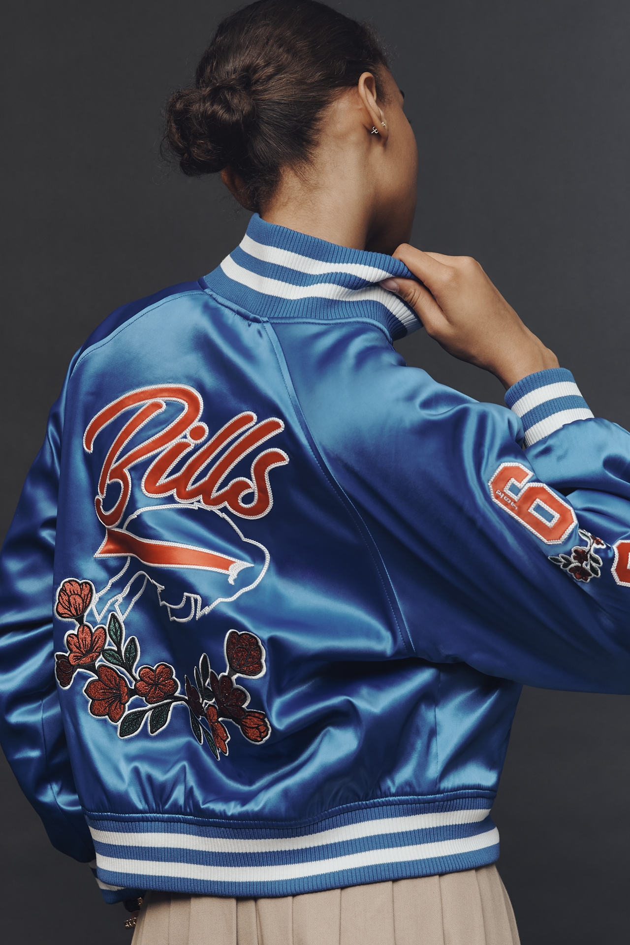 The Wild Collective x Anthropologie NFL Bomber Jacket