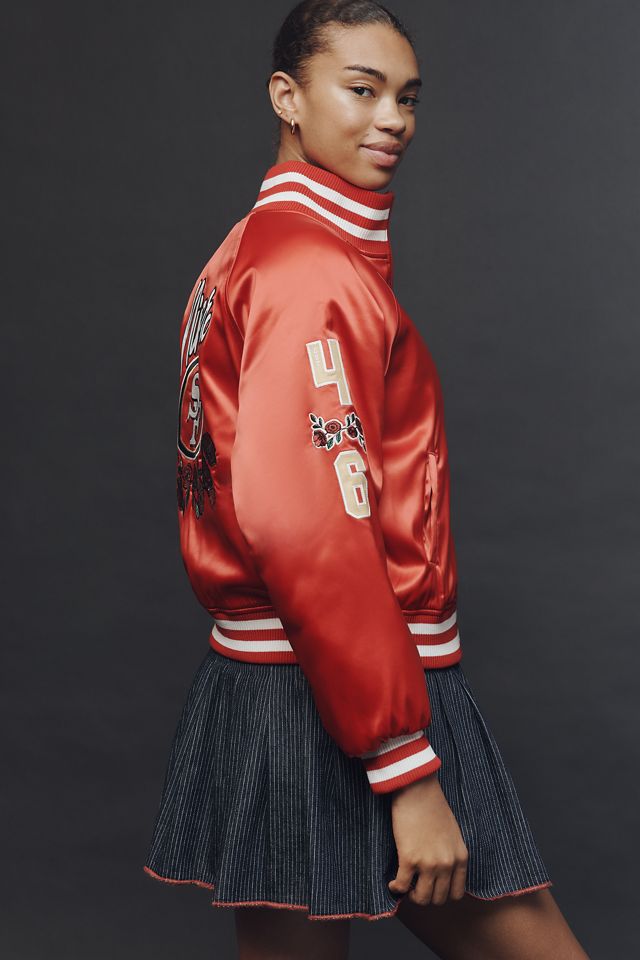 The Wild Collective x Anthropologie NFL Bomber Jacket