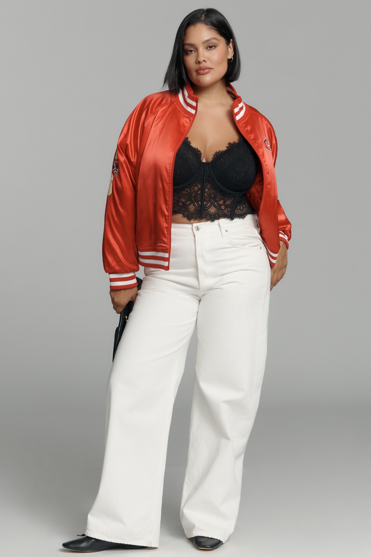 The Wild Collective x Anthropologie NFL Bomber Jacket