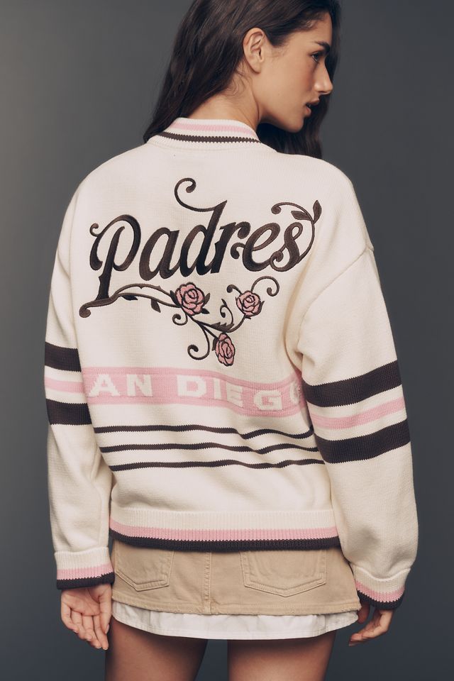 The Wild Collective Jacquard Varsity Bomber Jacket | Anthropologie