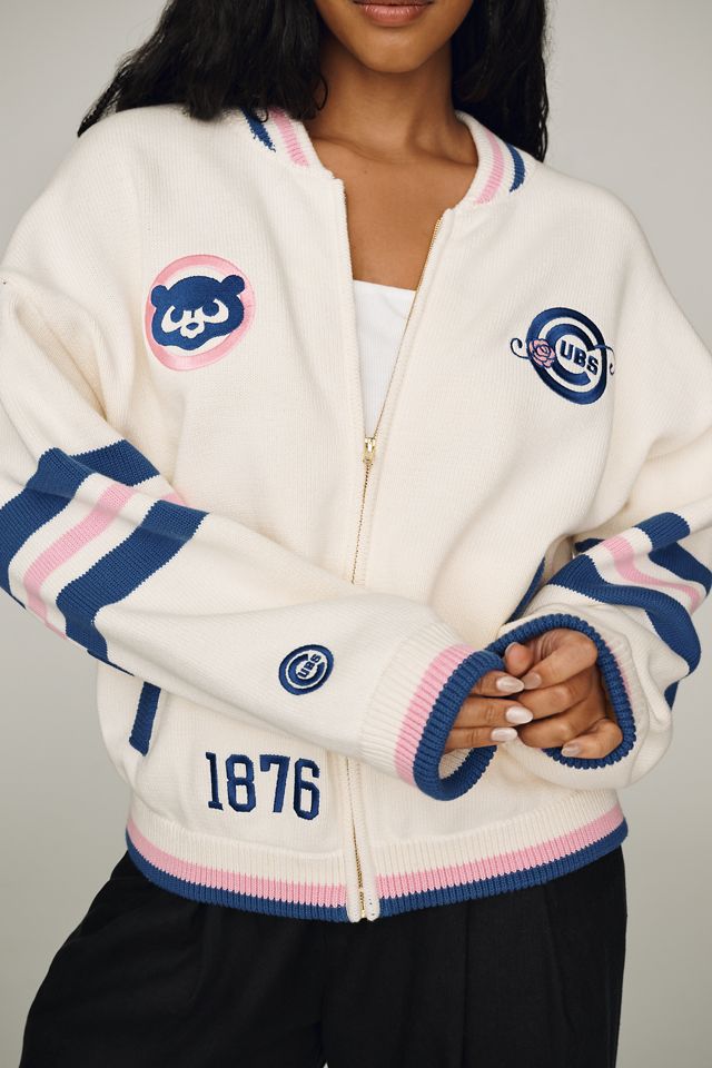 The Wild Collective Jacquard Varsity Bomber Jacket #6