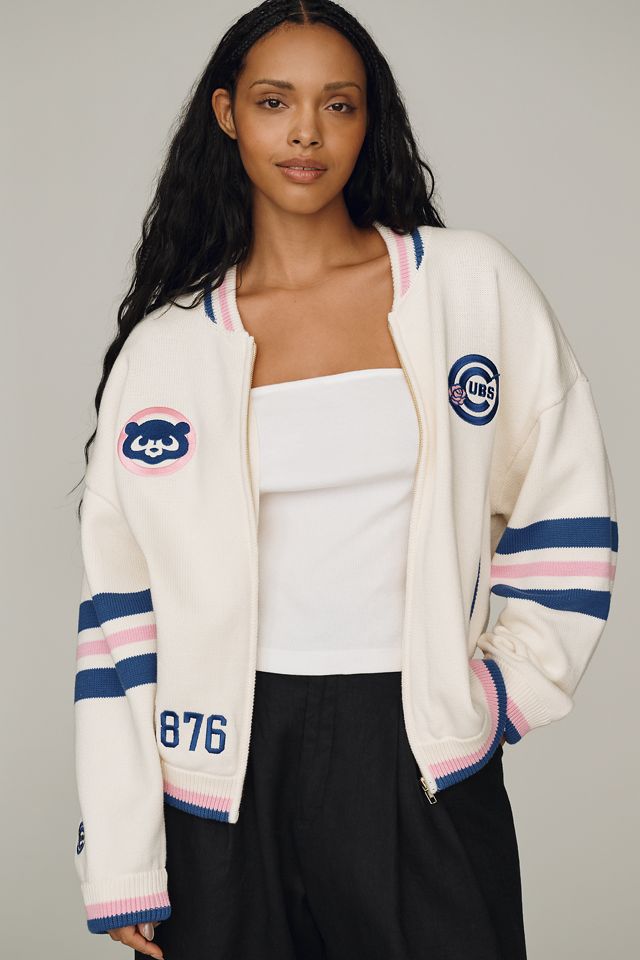 The Wild Collective Jacquard Varsity Bomber Jacket #5