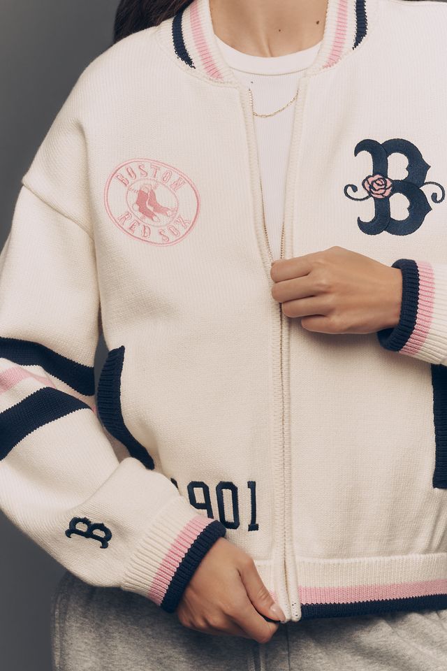 The Wild Collective Jacquard Varsity Bomber Jacket #4