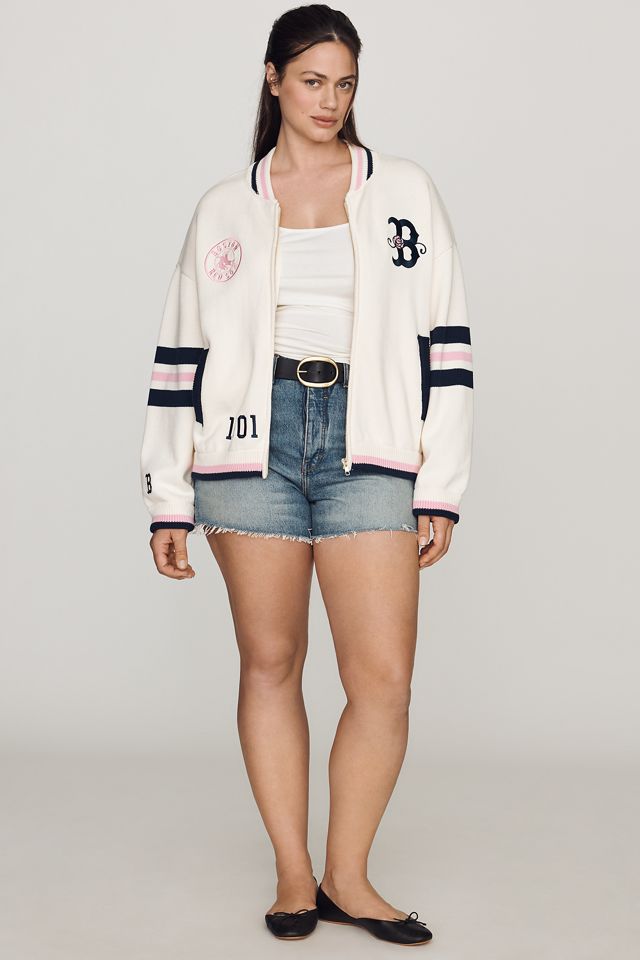The Wild Collective Jacquard Varsity Bomber Jacket #8