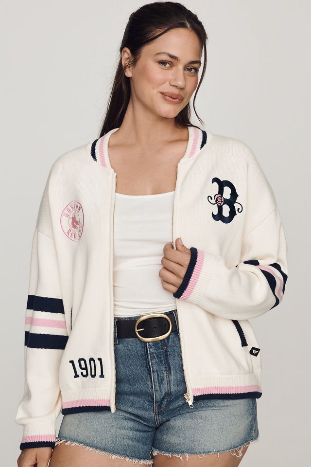 The Wild Collective Jacquard Varsity Bomber Jacket #5