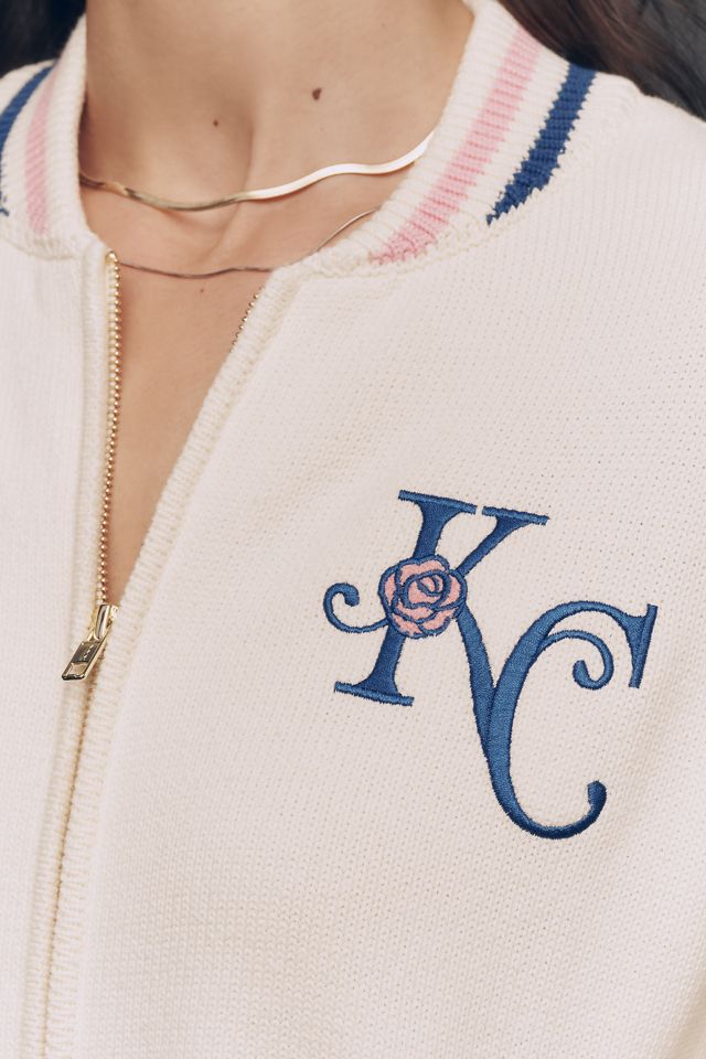 The Wild Collective Jacquard Varsity Bomber Jacket #2