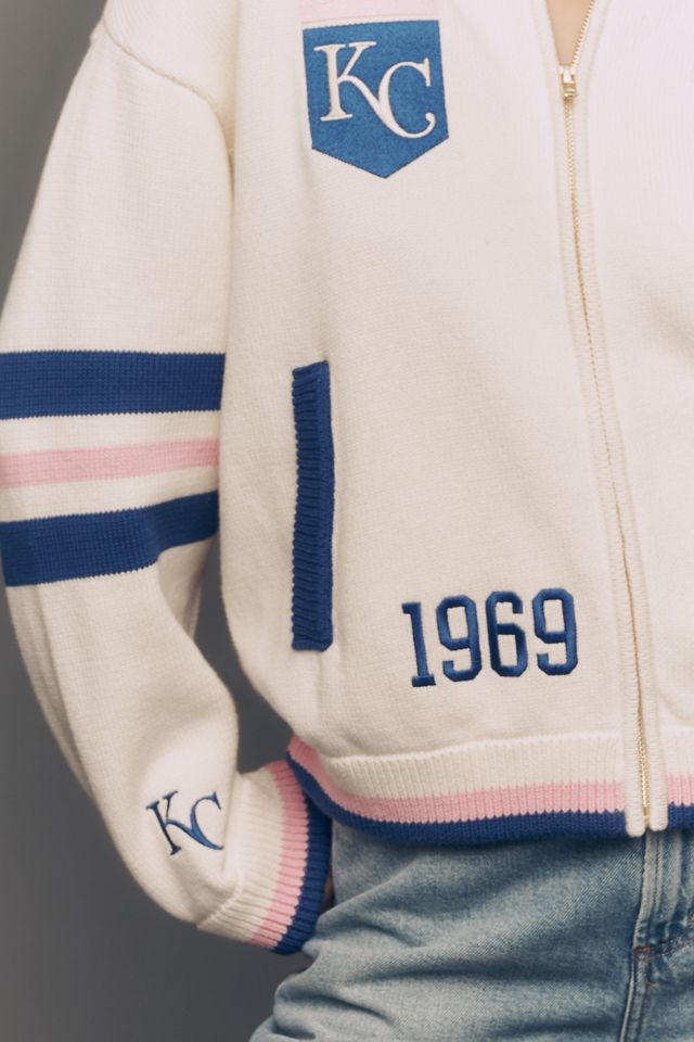 The Wild Collective Jacquard Varsity Bomber Jacket #3