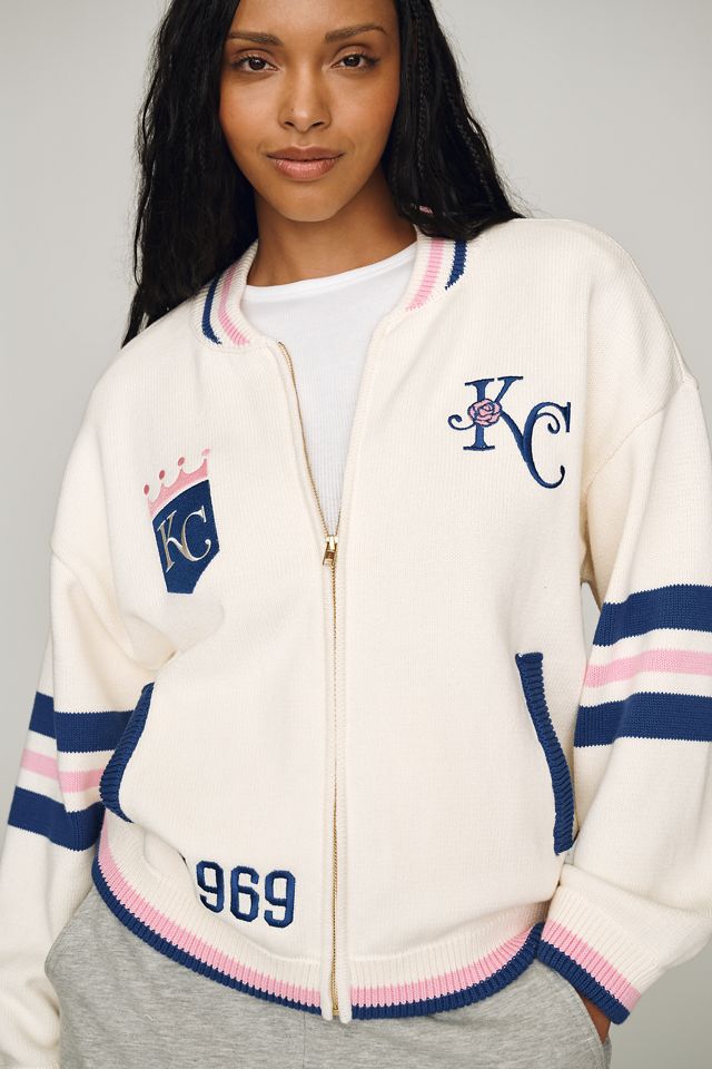 The Wild Collective Jacquard Varsity Bomber Jacket #8