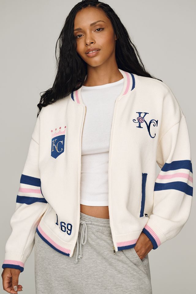 The Wild Collective Jacquard Varsity Bomber Jacket #5